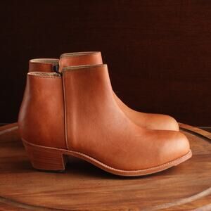 Adelante Shoe Co Boots Womens SZ 12 C Brown Grandada Ankle Handcrafted Leather